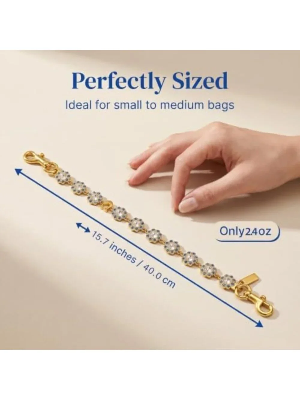 Stylish Bag Chain Charm for Handbags, Purse Extender, Wallet & Jeans Accessory